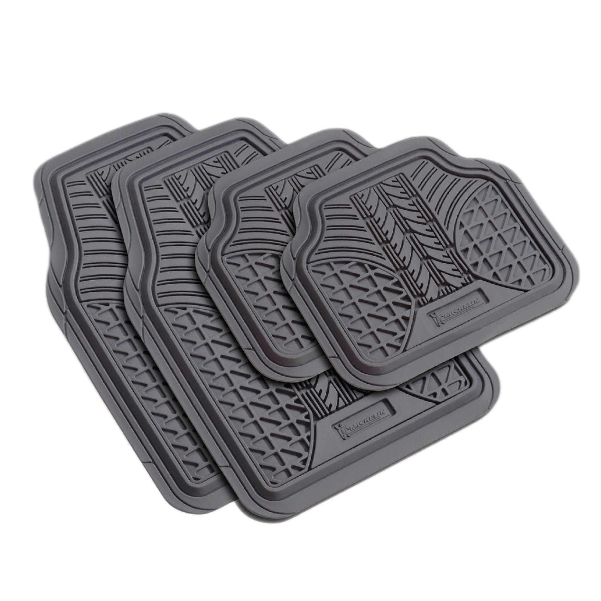 4x4 Car Mat 4Pc Set - Heavy Duty Rubber