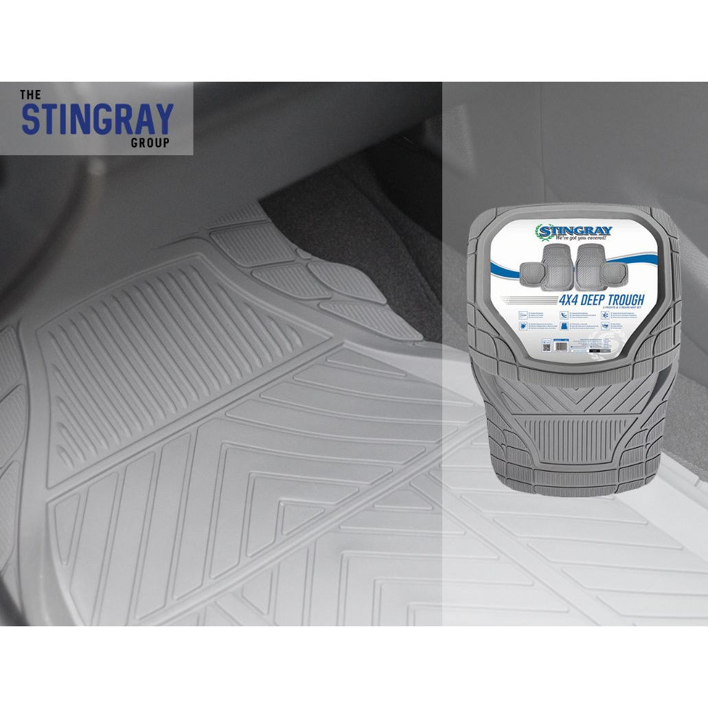 Car Mat 4Pc Set - Deep Trough