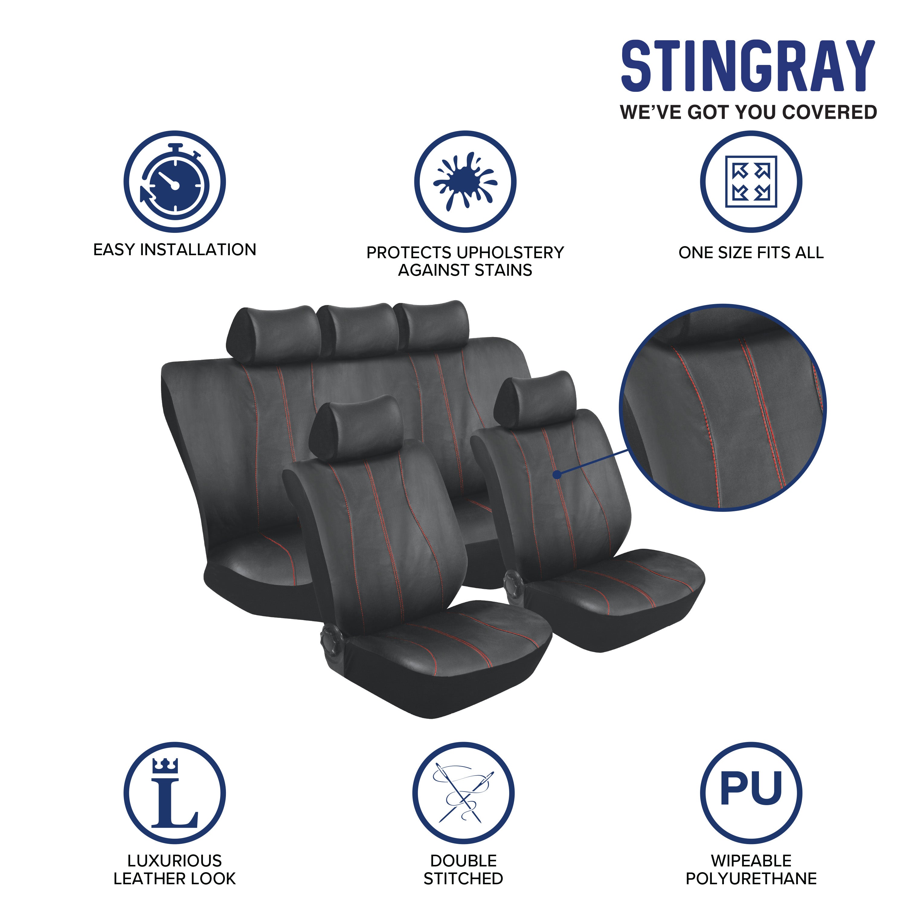 Galaxy 11Pc Car Seat Cover Set