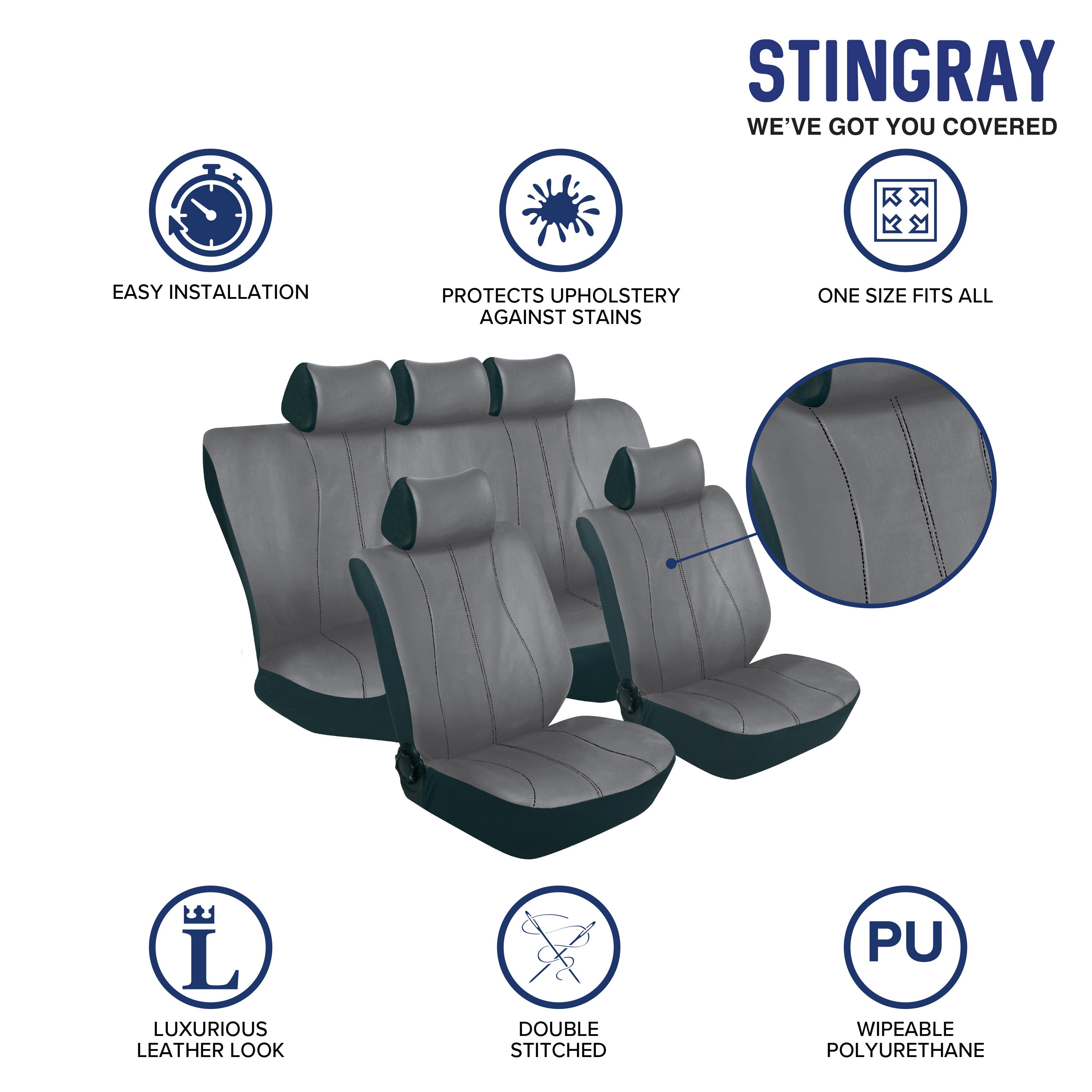 Galaxy 11Pc Car Seat Cover Set