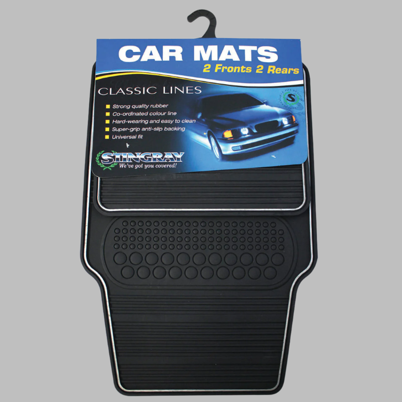Car Mat 4Pc Set - Heavy Duty Classic