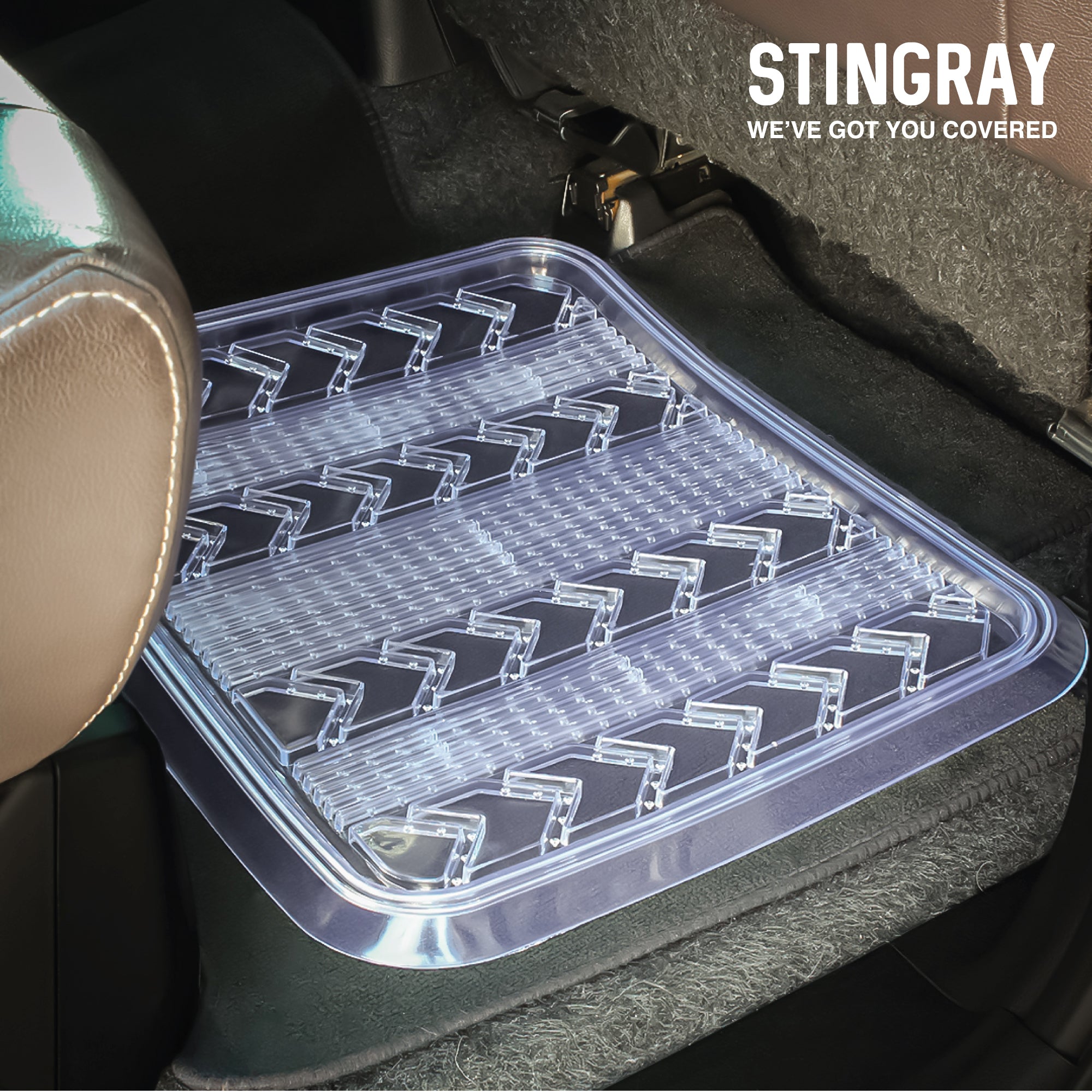 Car Mat Set 4Pc Set  - Techno - Clear