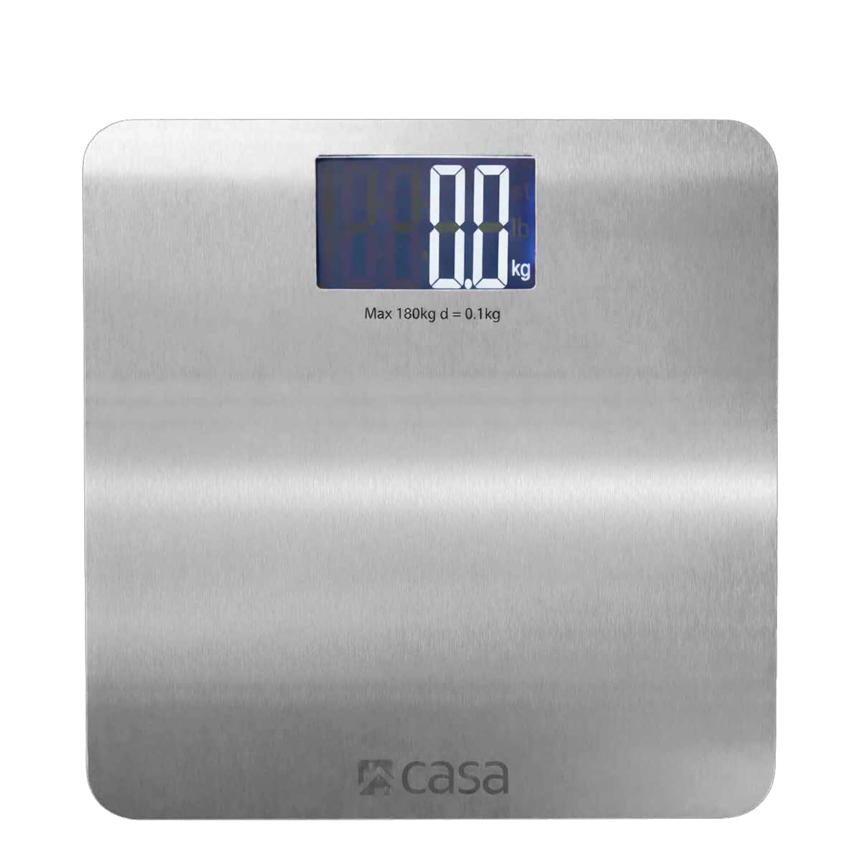Digital Bathroom Scale | Steel Platform | Large LCD Display