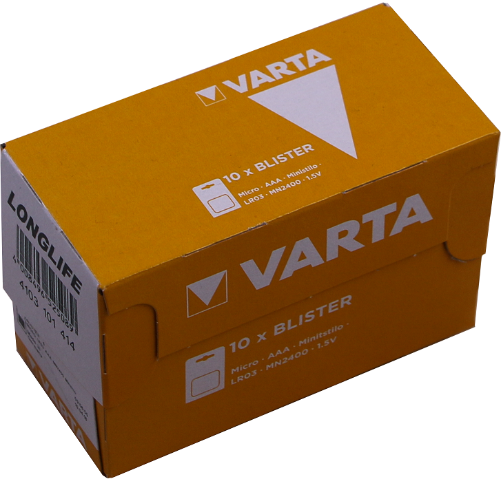 VARTA - LONGLIFE BATTERIES AAA - BULK VALUE PACK 40PCS