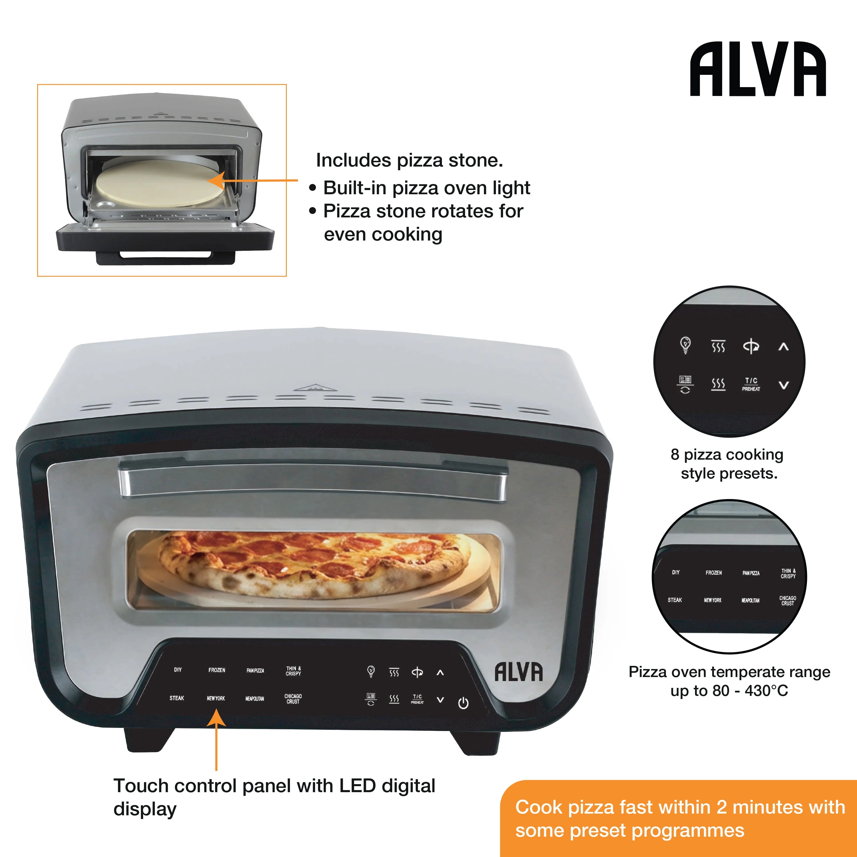 Electric Pizza Oven - Rapido