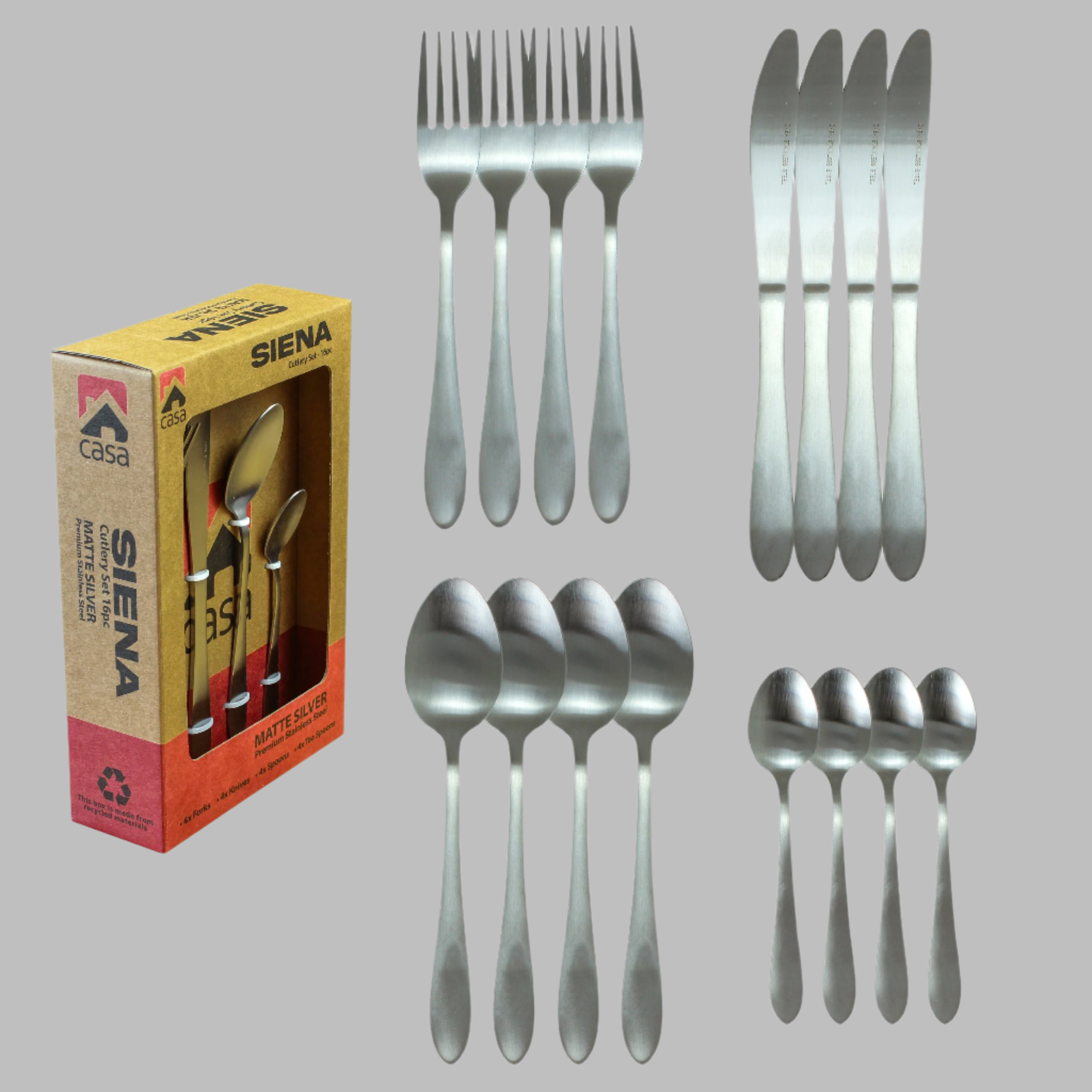 Cutlery Set 16Pc - Steel