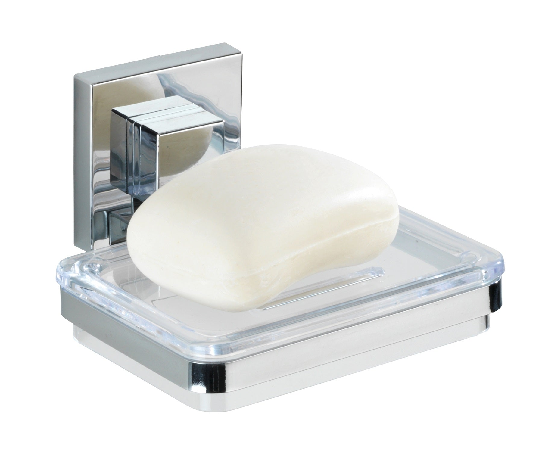 Vacuum-Loc Soap Holder Quadro Range - S/Steel - No Drilling