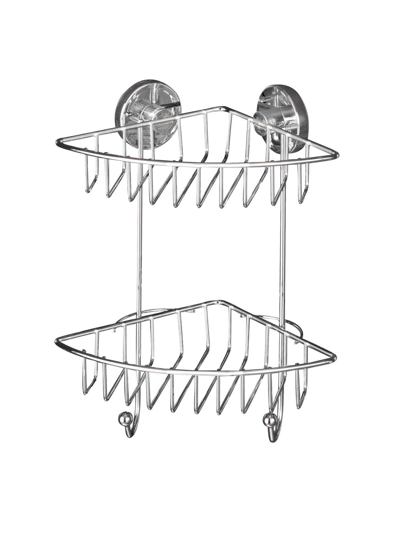 VACUUM-LOC 2-TIER CORNER RACK BARI - NO DRILLING REQUIRED