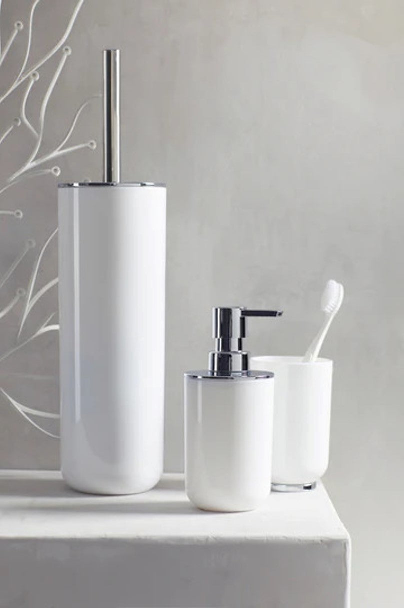 Soap Dispenser - Posa - White/Chrome