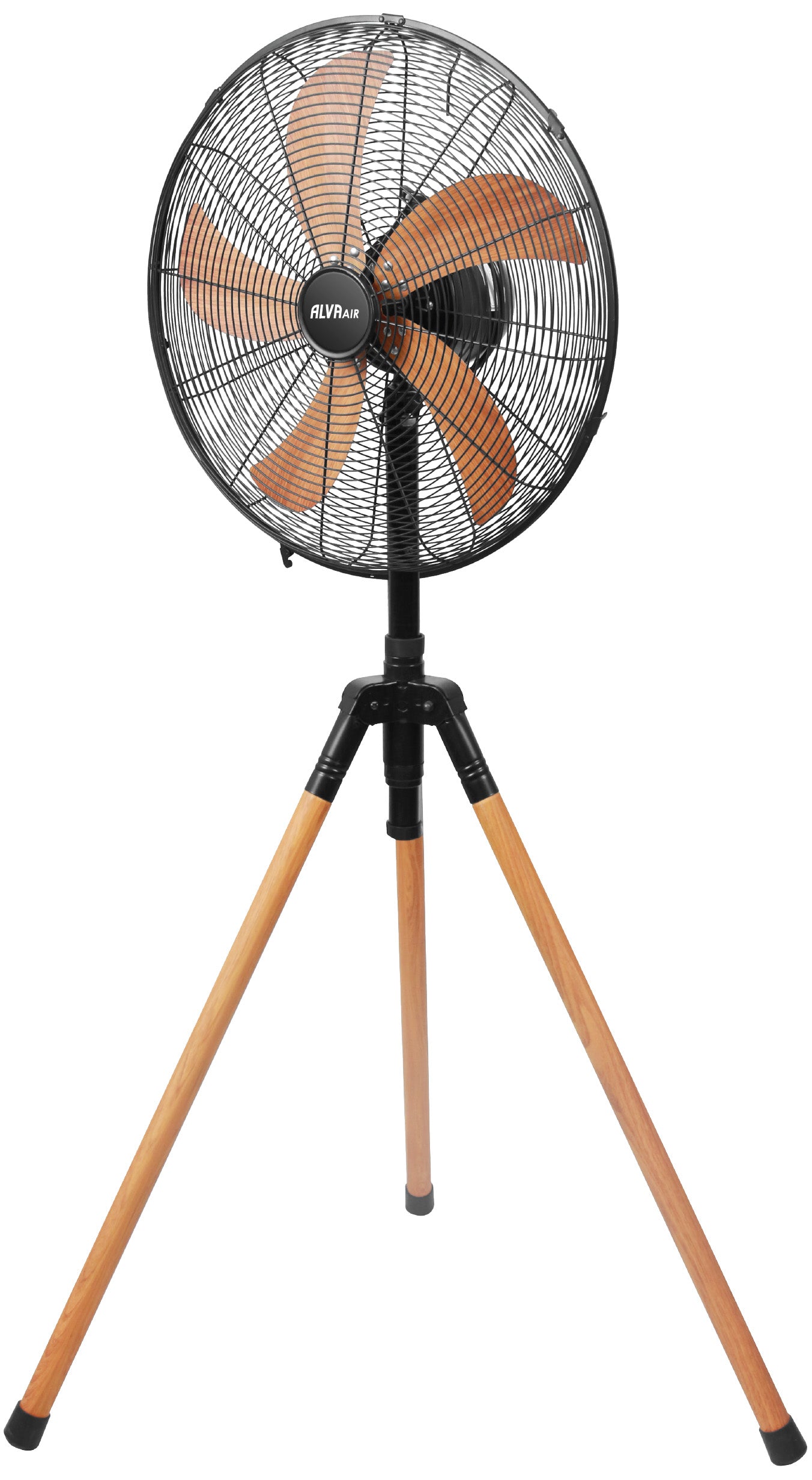 40cm Tripod Fan (Wood-Look Finish)