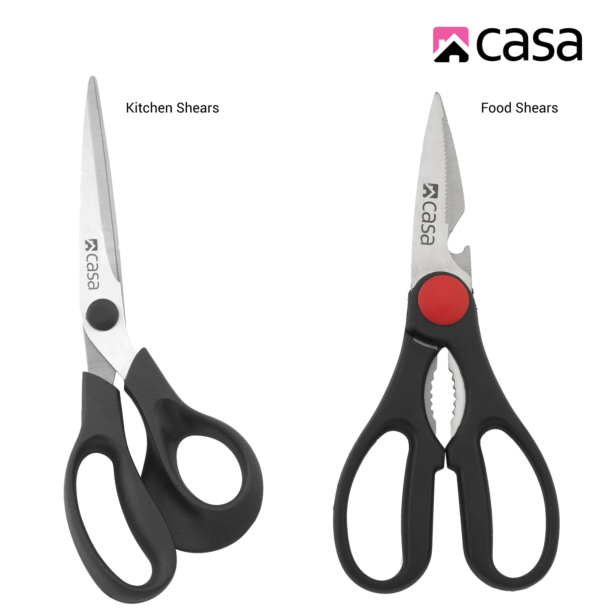 2Pc Food Shears Scissors Set - Bari