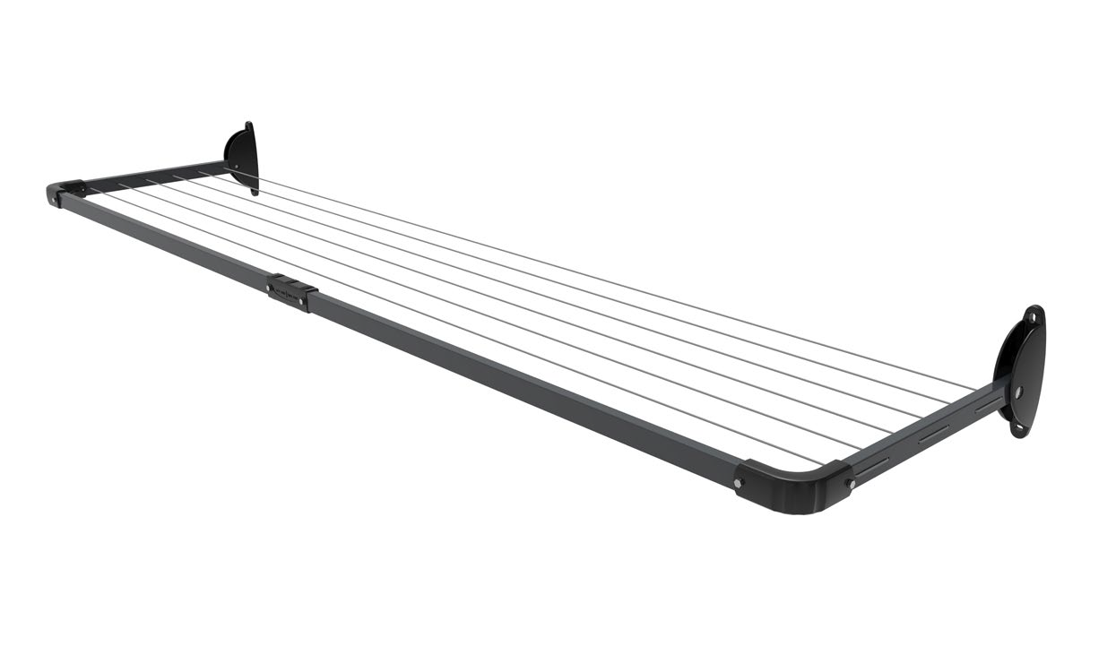 5-Line Slim Fold Down Wall Mounted Clothesline - 11M