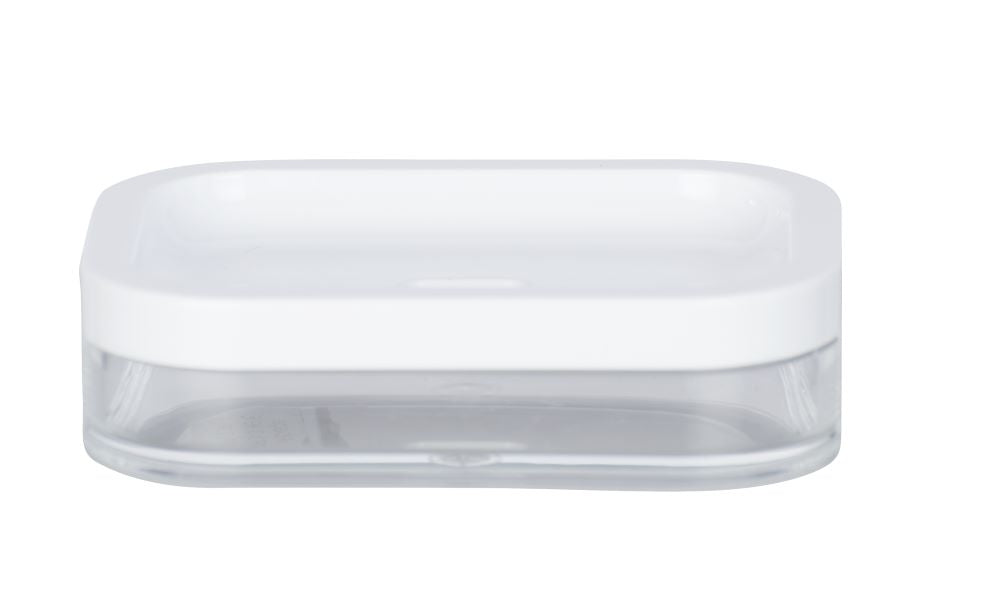 Soap Dish - Oria Range - White & Clear