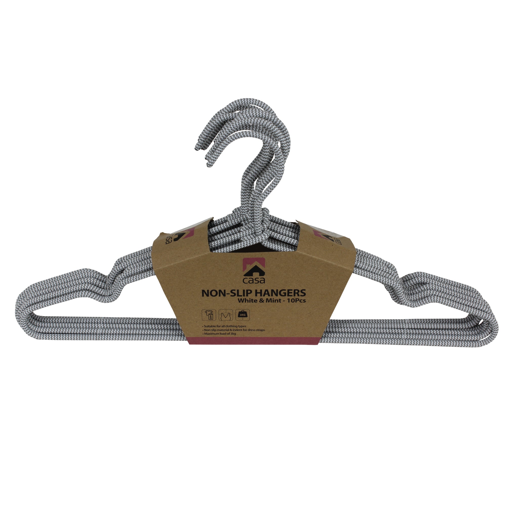 10Pc Non-Slip Hanger Set