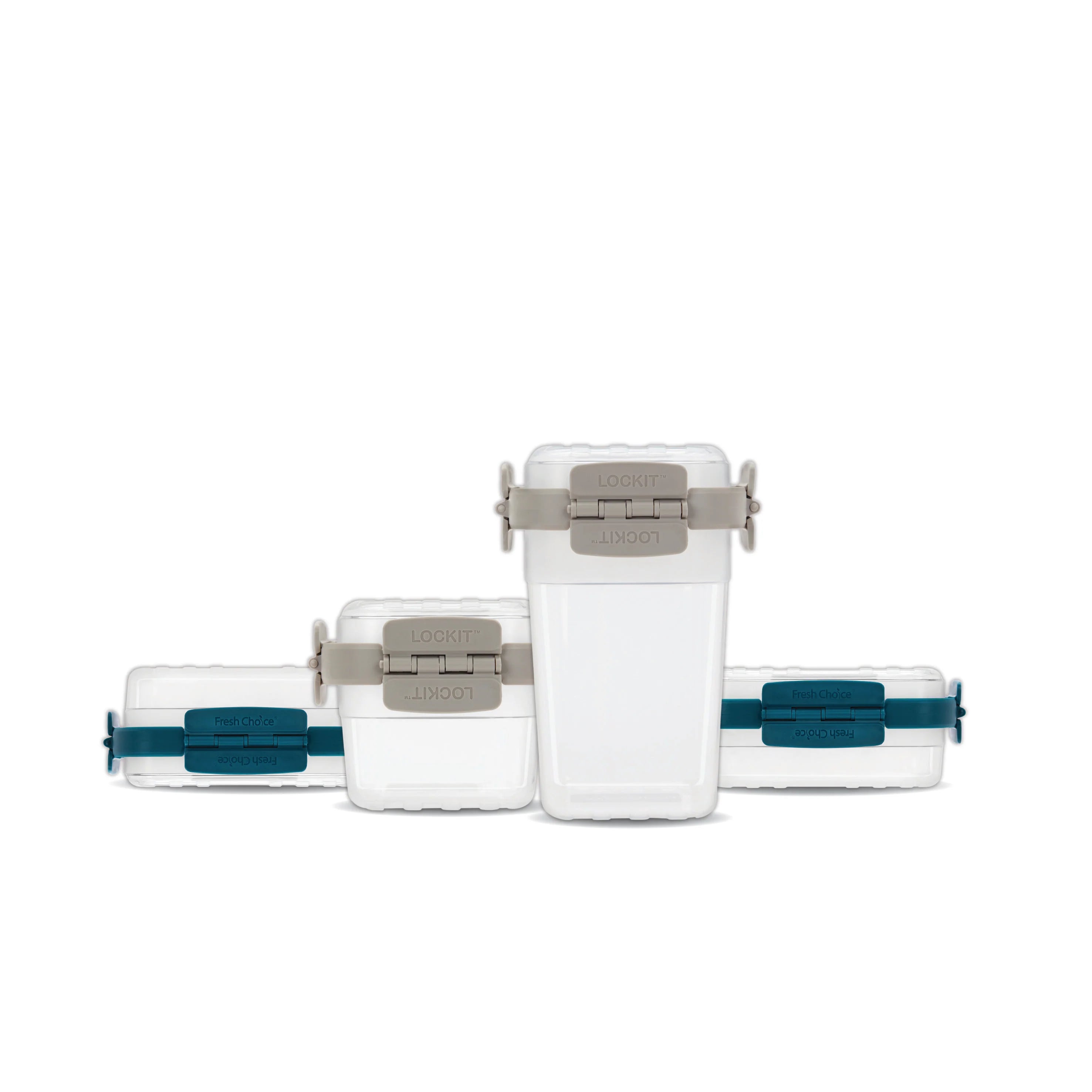 Fresh Choice | Lockit Square & Rectangle 12-Piece Set | Modular Food Storage