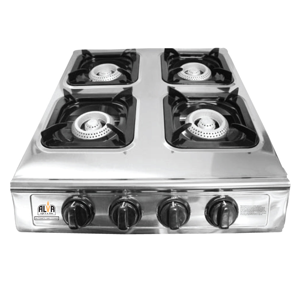 4-Burner Stainless Steel Gas Stove