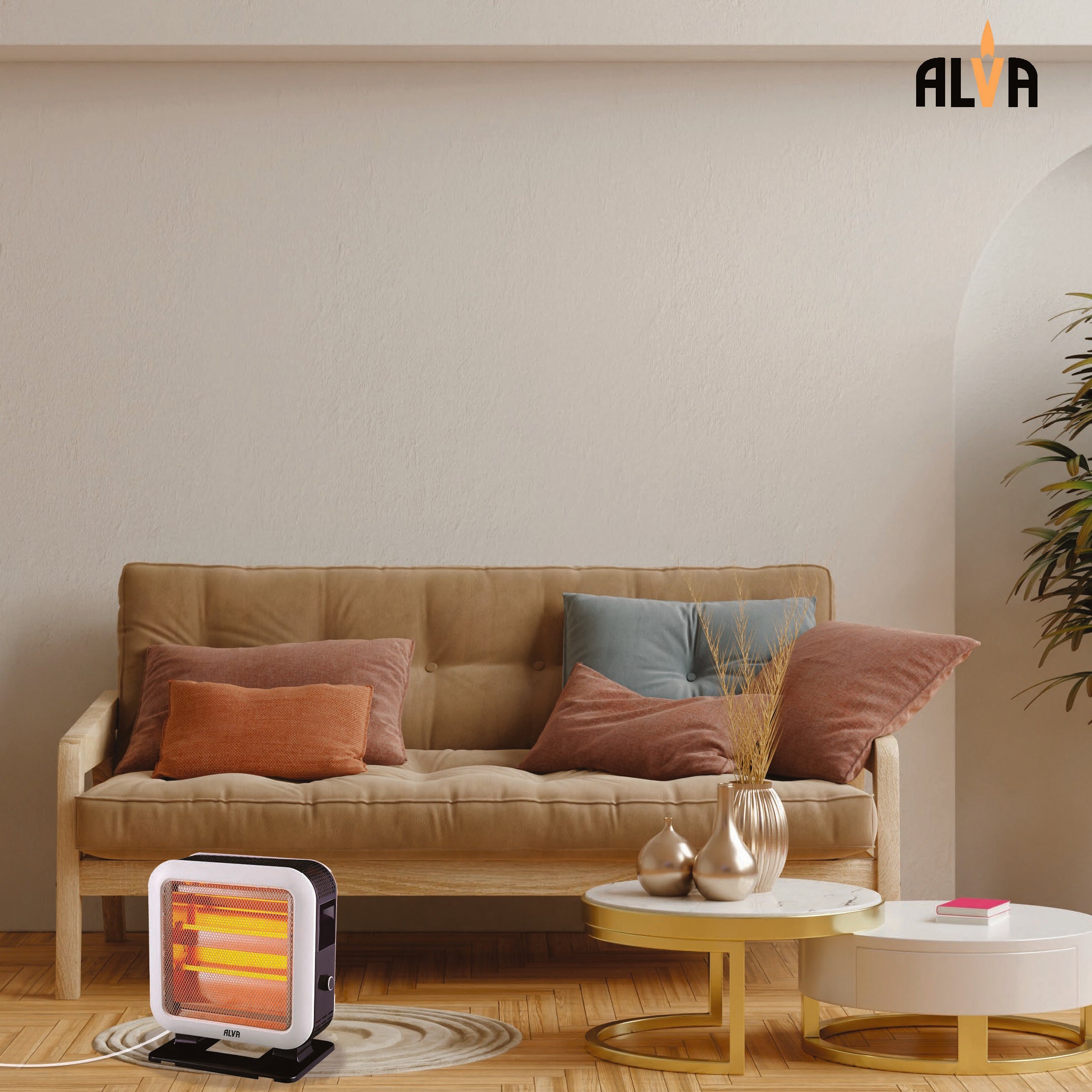 Electric 2-Sided Quartz Heater 1600W