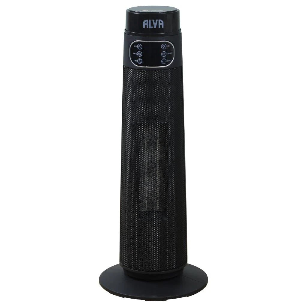 Electric Tower Fan Heater | Light Effect Design | LED Display Panel | Remote Control