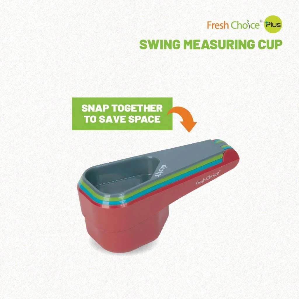 Fresh Choice Swing Measuring Cup Set | 4-Piece BPA-Free