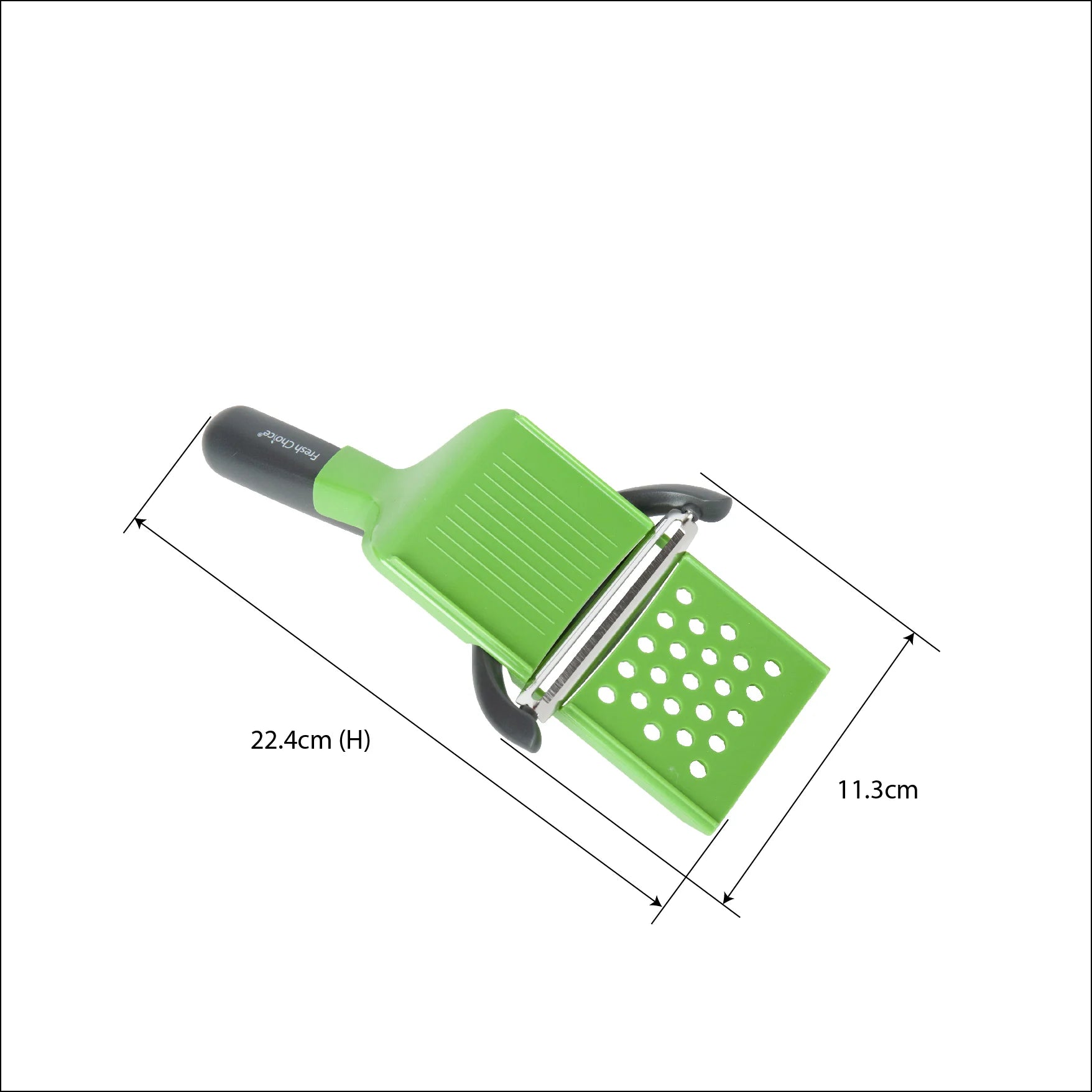 Fresh Choice Peeler Mandoline | 4-in-1 Slicer, Peeler & Grater