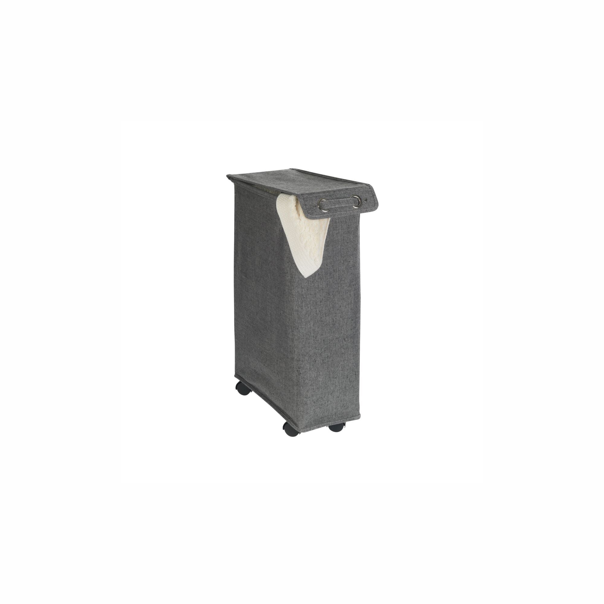 Laundry Basket 43L - With Lid - Corno Prime - Black-White
