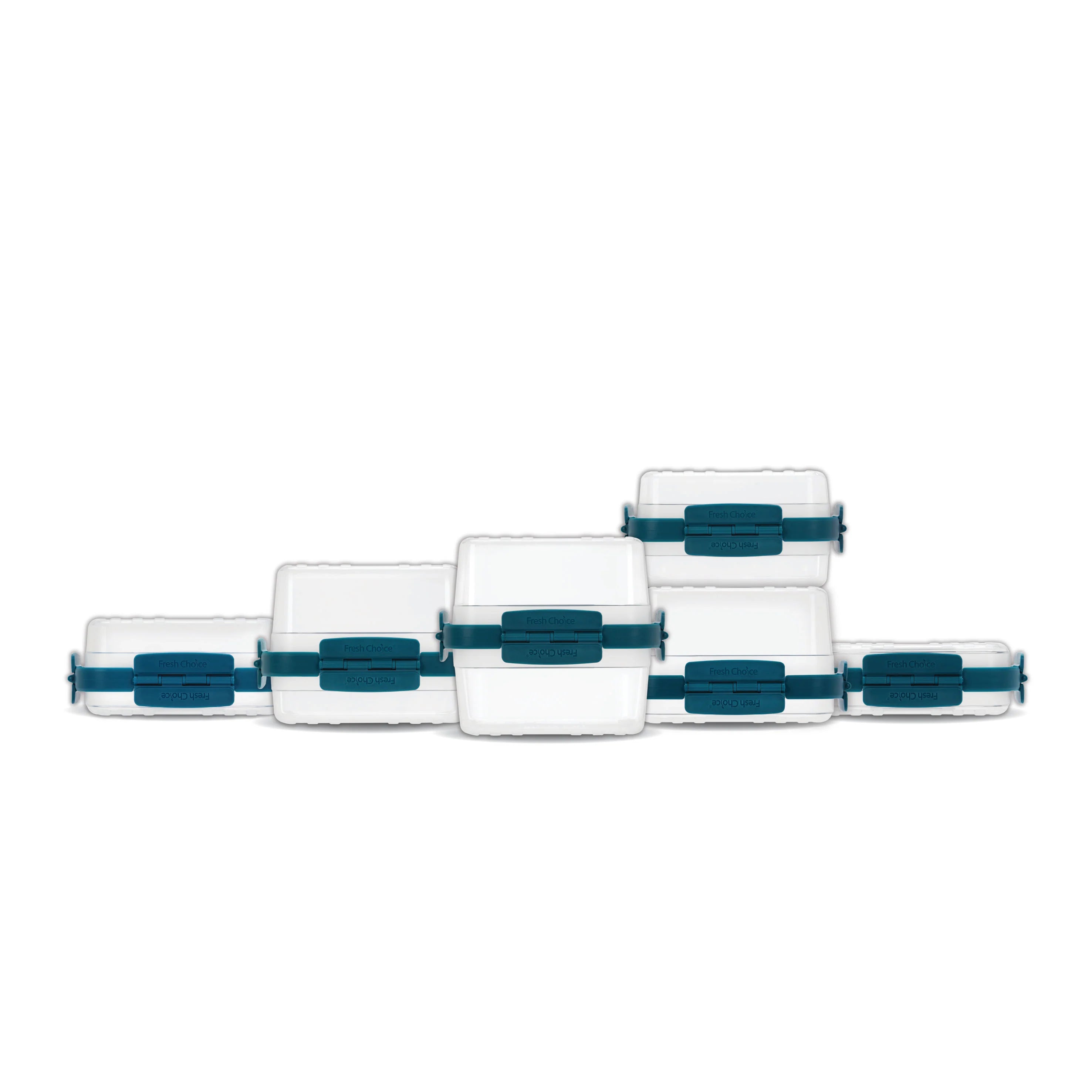 Fresh Choice | Lockit Rectangle Various 18-Piece Set | Modular Food Storage