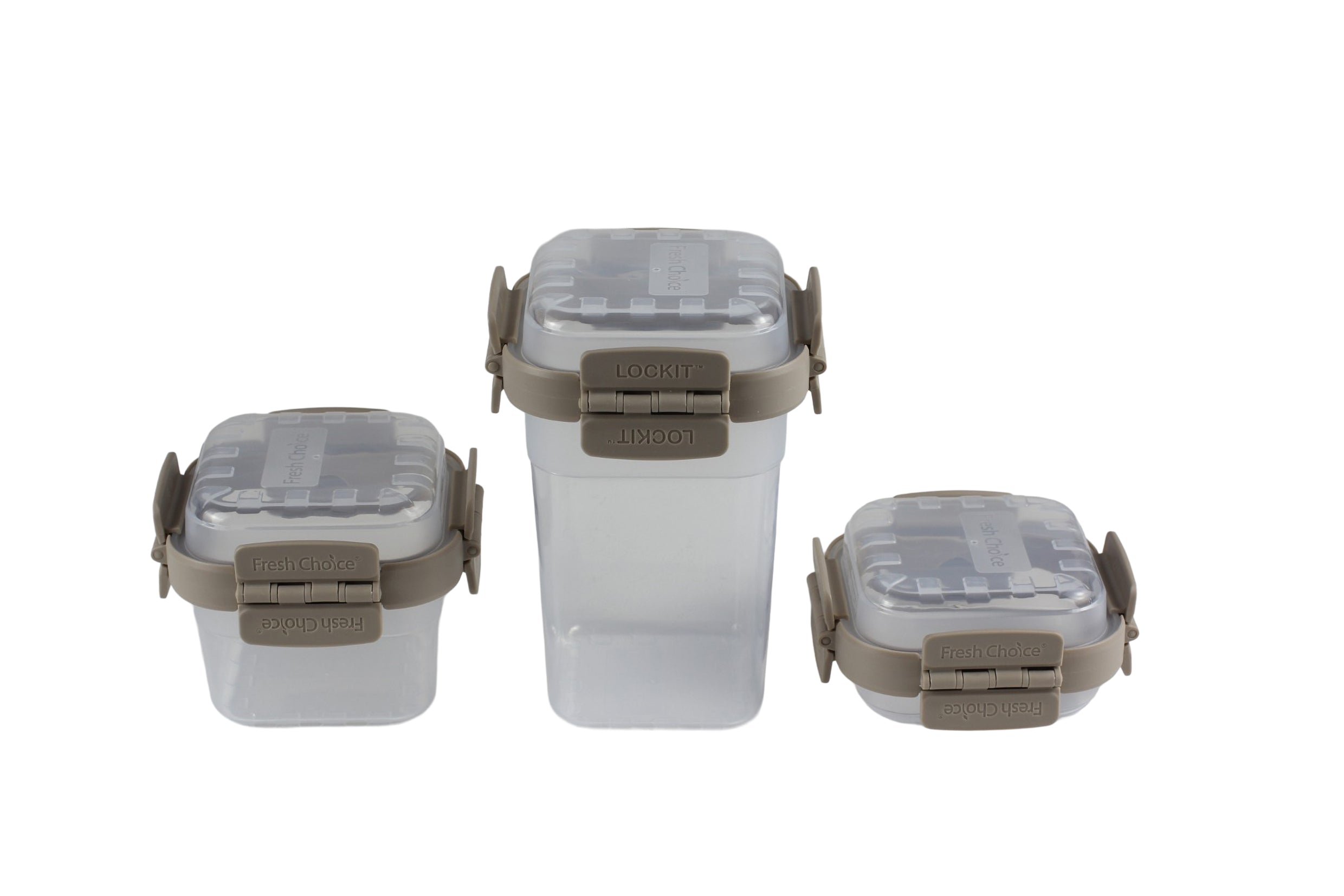 Fresh Choice | Lockit Square Large 9-Piece Set | Modular Food Storage