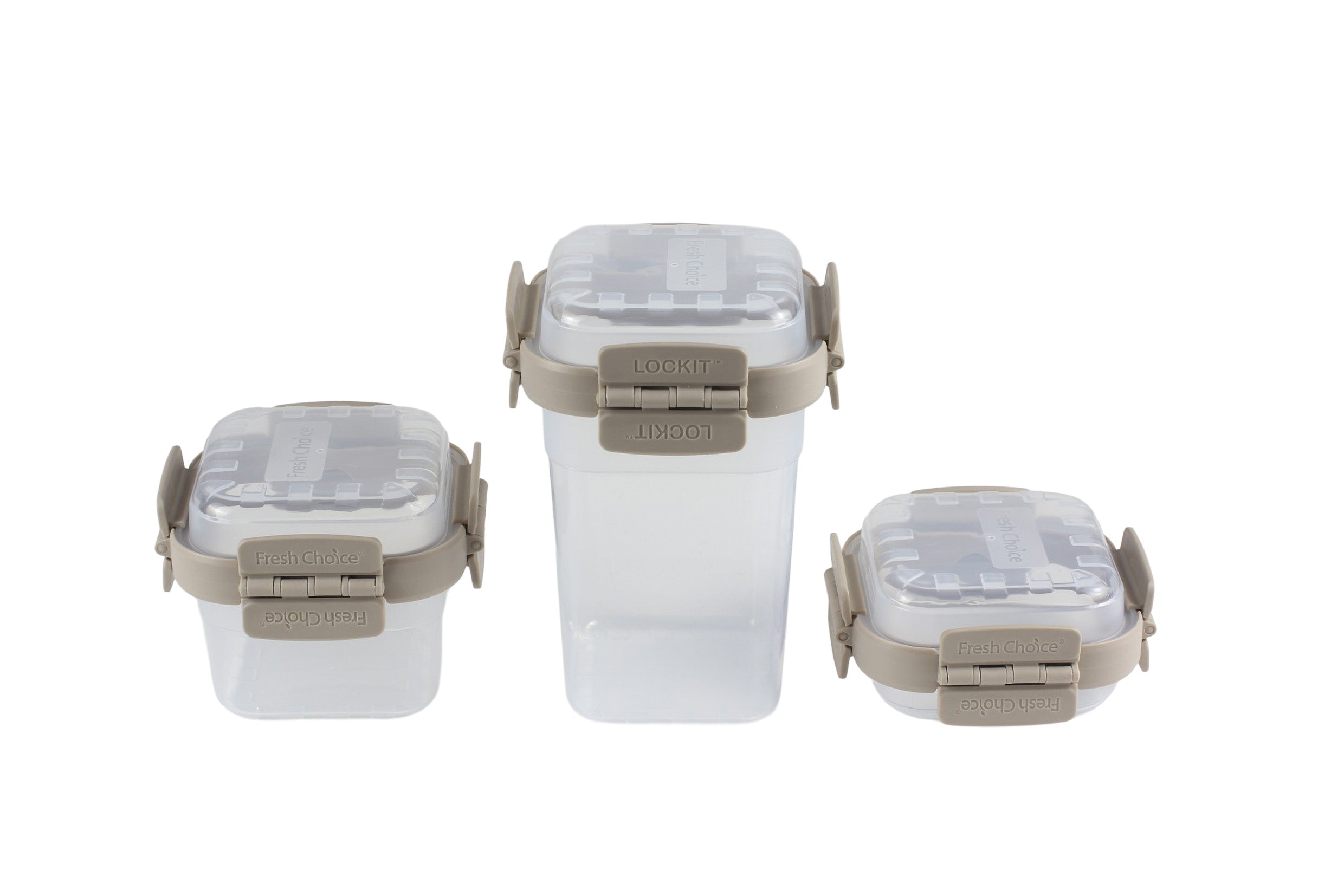 Fresh Choice | Lockit Square Large 9-Piece Set | Modular Food Storage