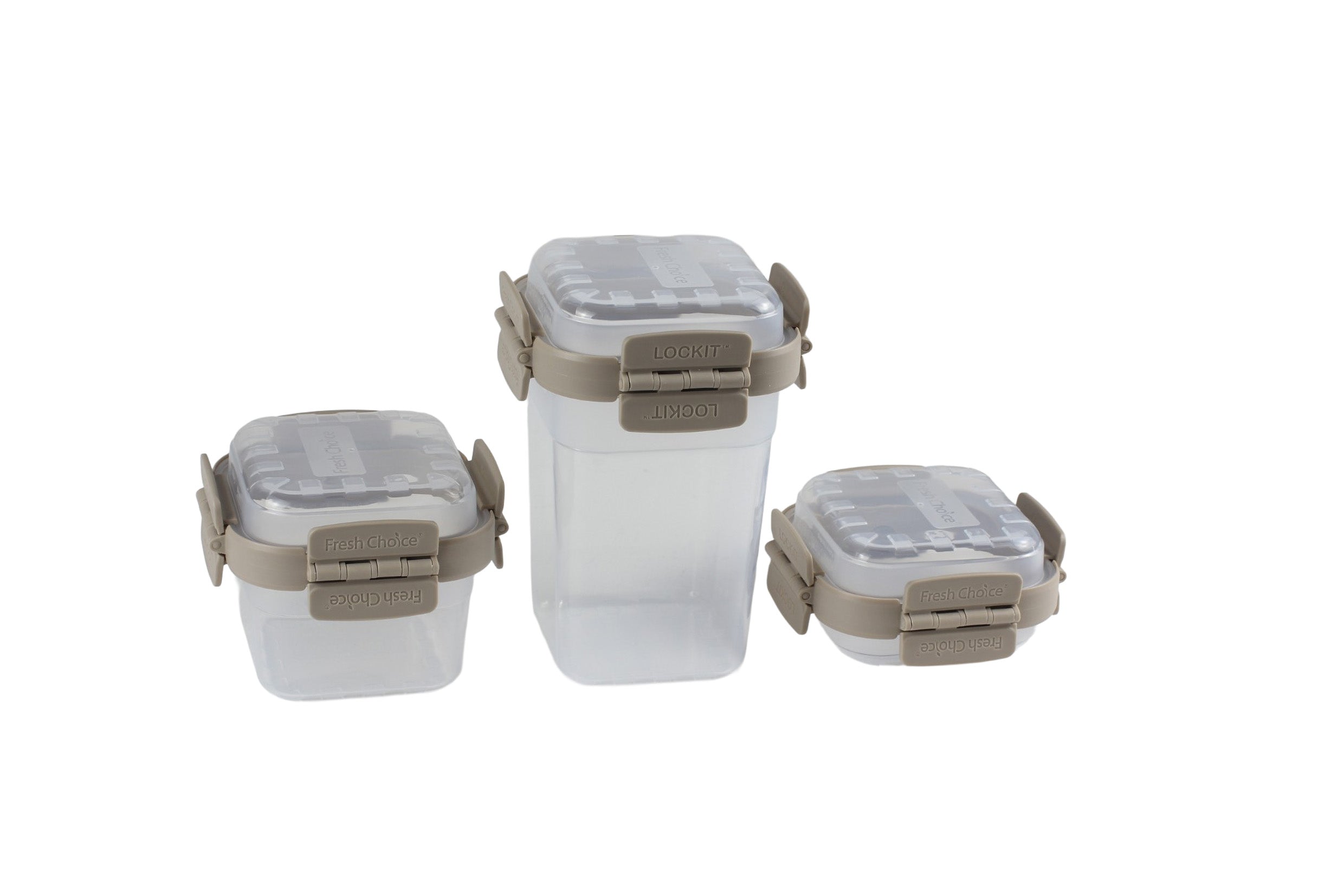 Fresh Choice | Lockit Square Large 9-Piece Set | Modular Food Storage