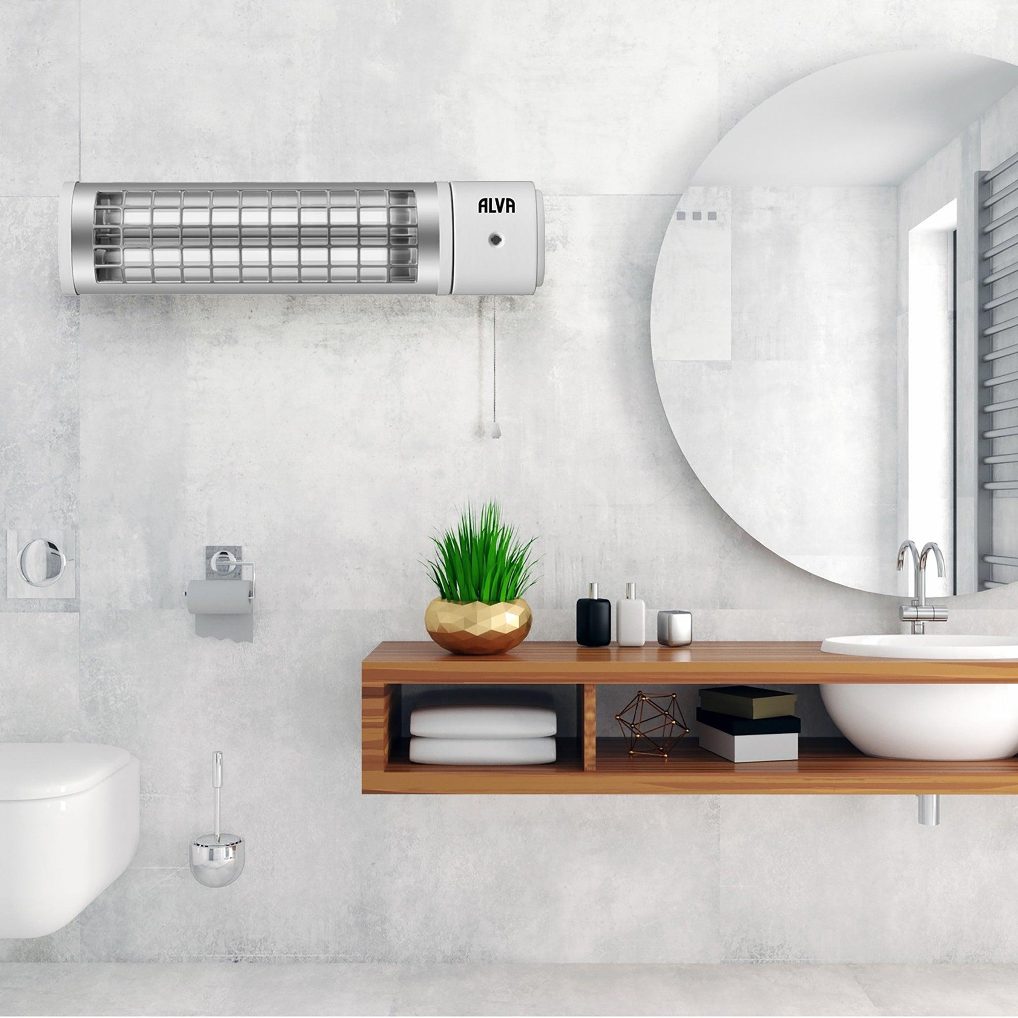 ELECTRIC QUARTZ BATHROOM HEATER 1200W - Alva Lifestyle Retail